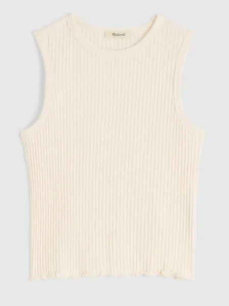 Lettuce Hem Ribbed Tank